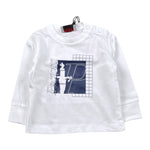 Cesare Paciotti Shirt tinta unita con Stampa Bianco per Neonato TSP6322B BIANCO CESARE PACIOTTI 