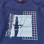 Cesare Paciotti Shirt tinta unita con Stampa Blu per Neonato TSP6322B BLU CESARE PACIOTTI 