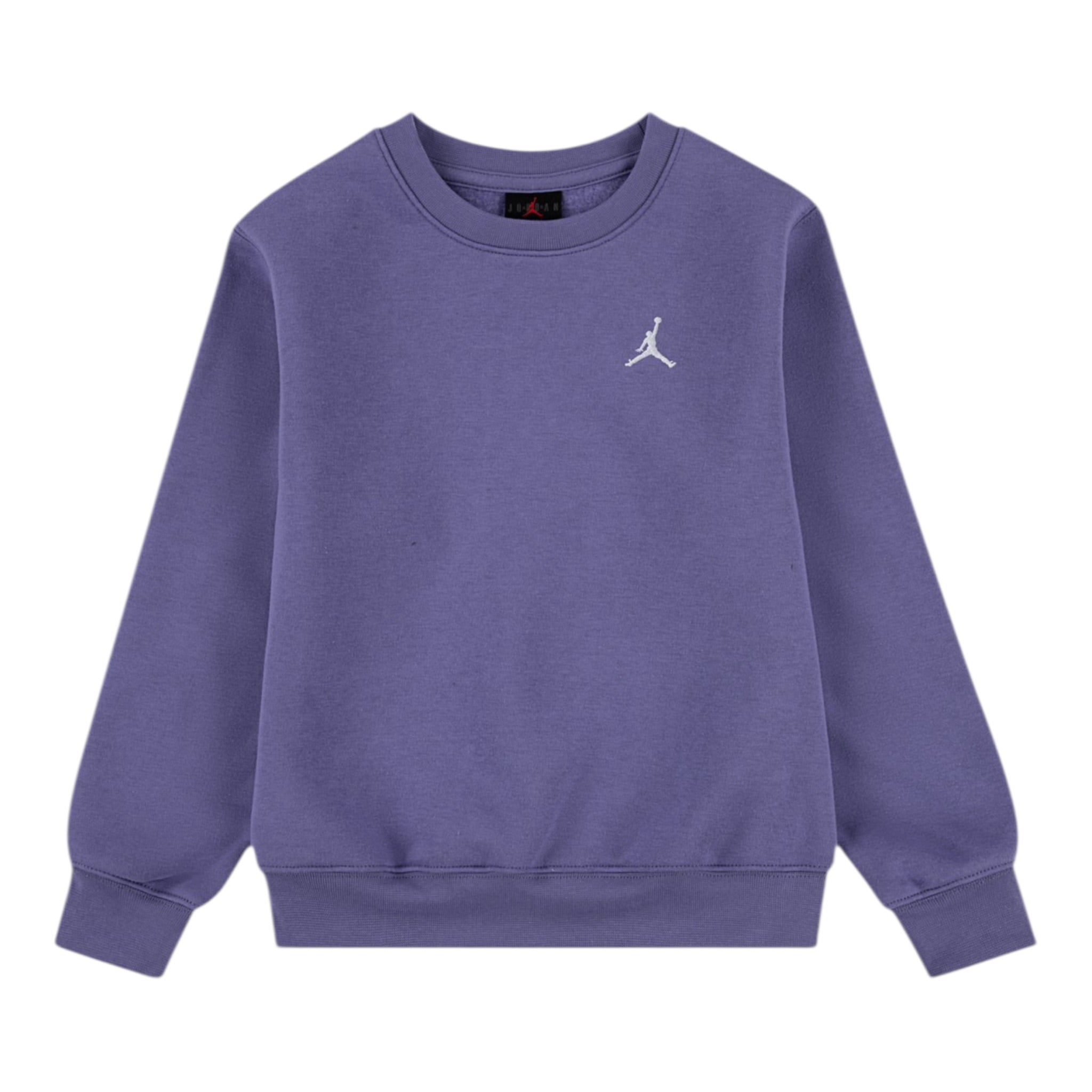 Jordan Felpa Chiusa Girocollo tinta unita con Logo Lilla per Bambina 45F122 LILLA JORDAN 