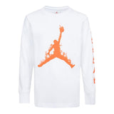 Jordan Shirt Girocollo tinta unita con Stampa Bianco per Bambino 95D477 BIANCO JORDAN 