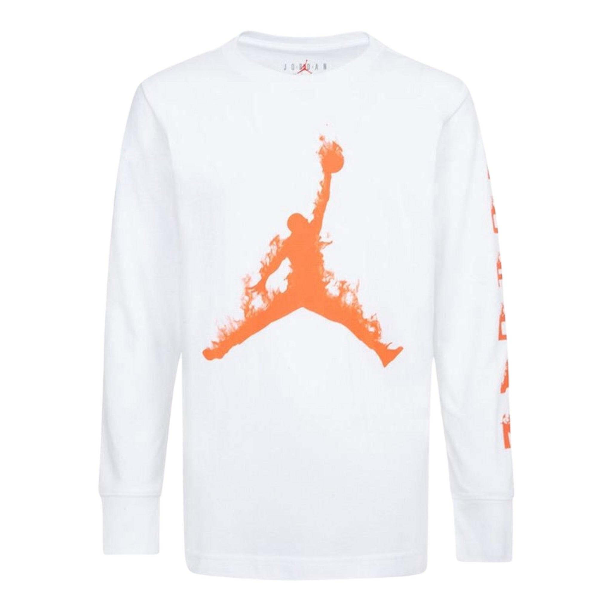 Jordan Shirt Girocollo tinta unita con Stampa Bianco per Bambino 95D477 BIANCO JORDAN 