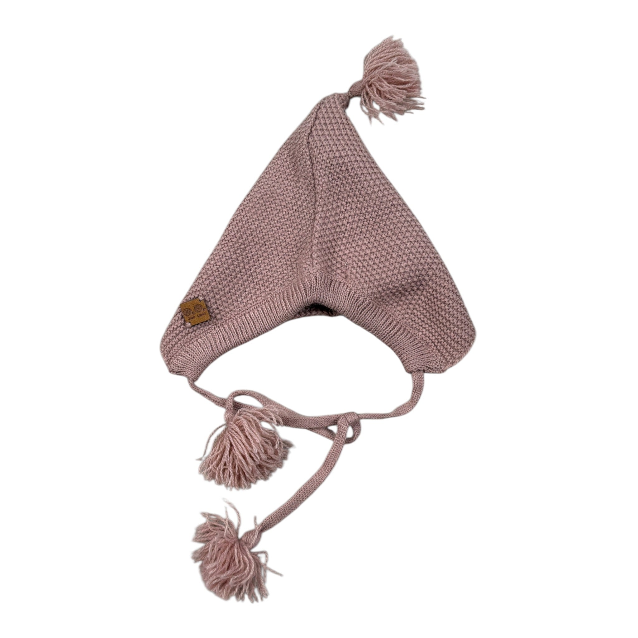 Jose' Varon Cappello tinta unita con Pon Pon Rosa per Neonata 0136142 ROSA JOSE' VARON 