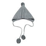 Jose' Varon Cappello tinta unita con Pon Pon Grigio per Neonata 0140068 GRIGIO JOSE' VARON 