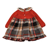 Juliana Abito Manica Lunga Stampa Fantasia Arancione per Neonata 24641 ARANCIONE JULIANA 