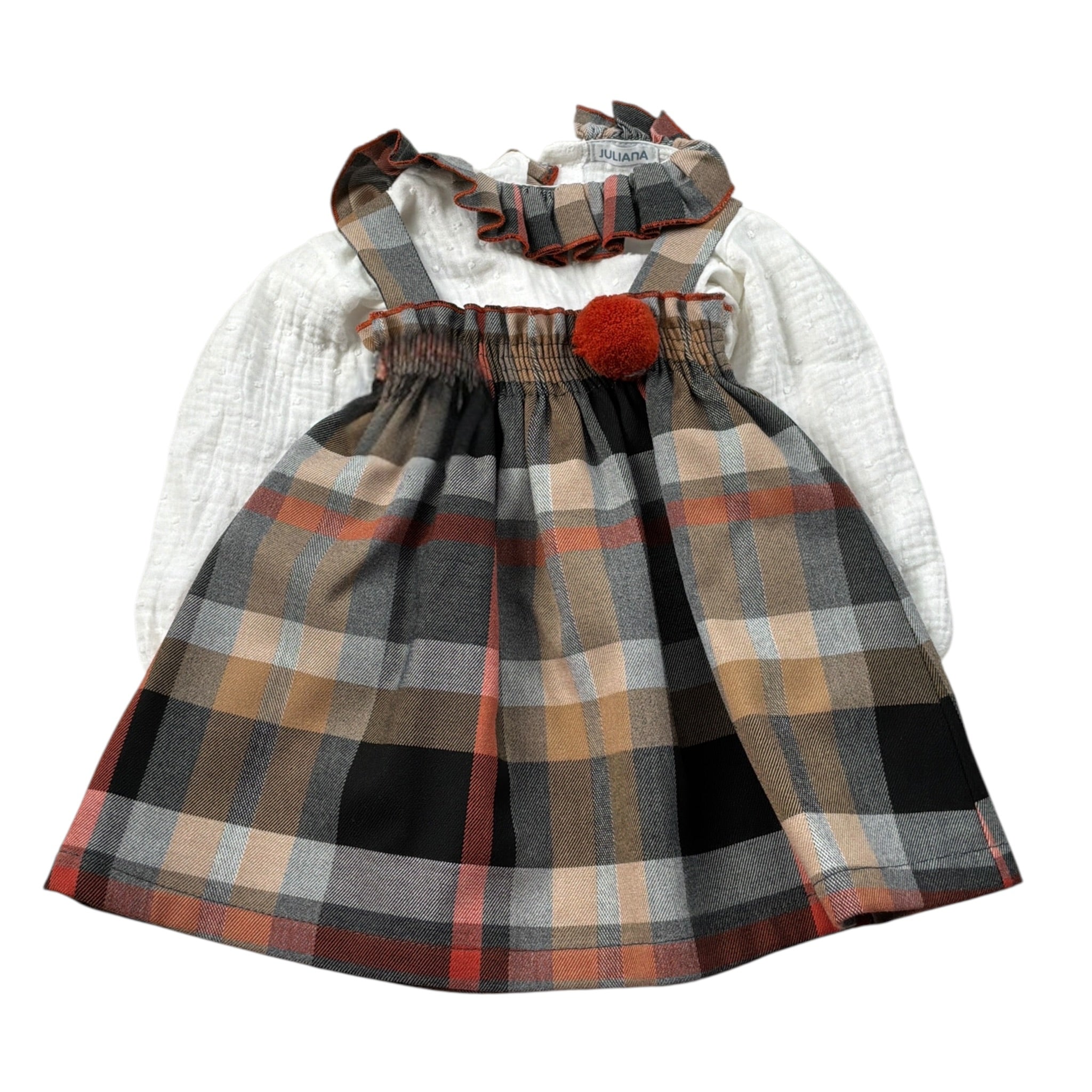 Juliana Completo 2 Pezzi Camicia-Abito Multicolor per Neonata 24648 MULTICOLOR JULIANA 