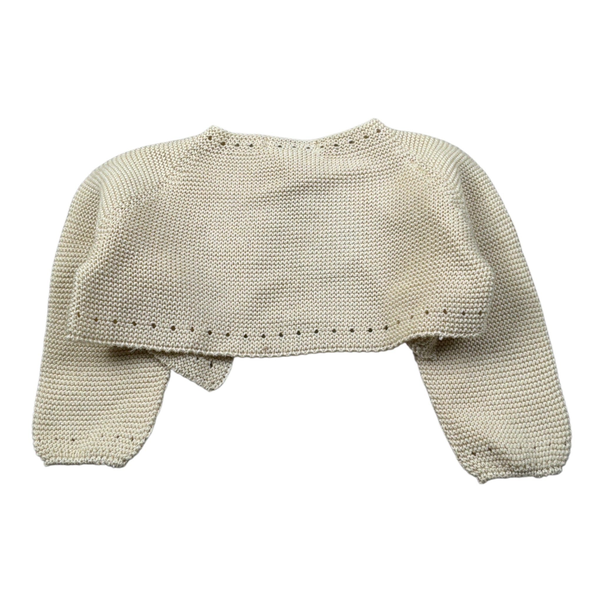 Juliana Coprispalle tinta unita con Trafori Beige per Neonata 25213 BEIGE JULIANA 