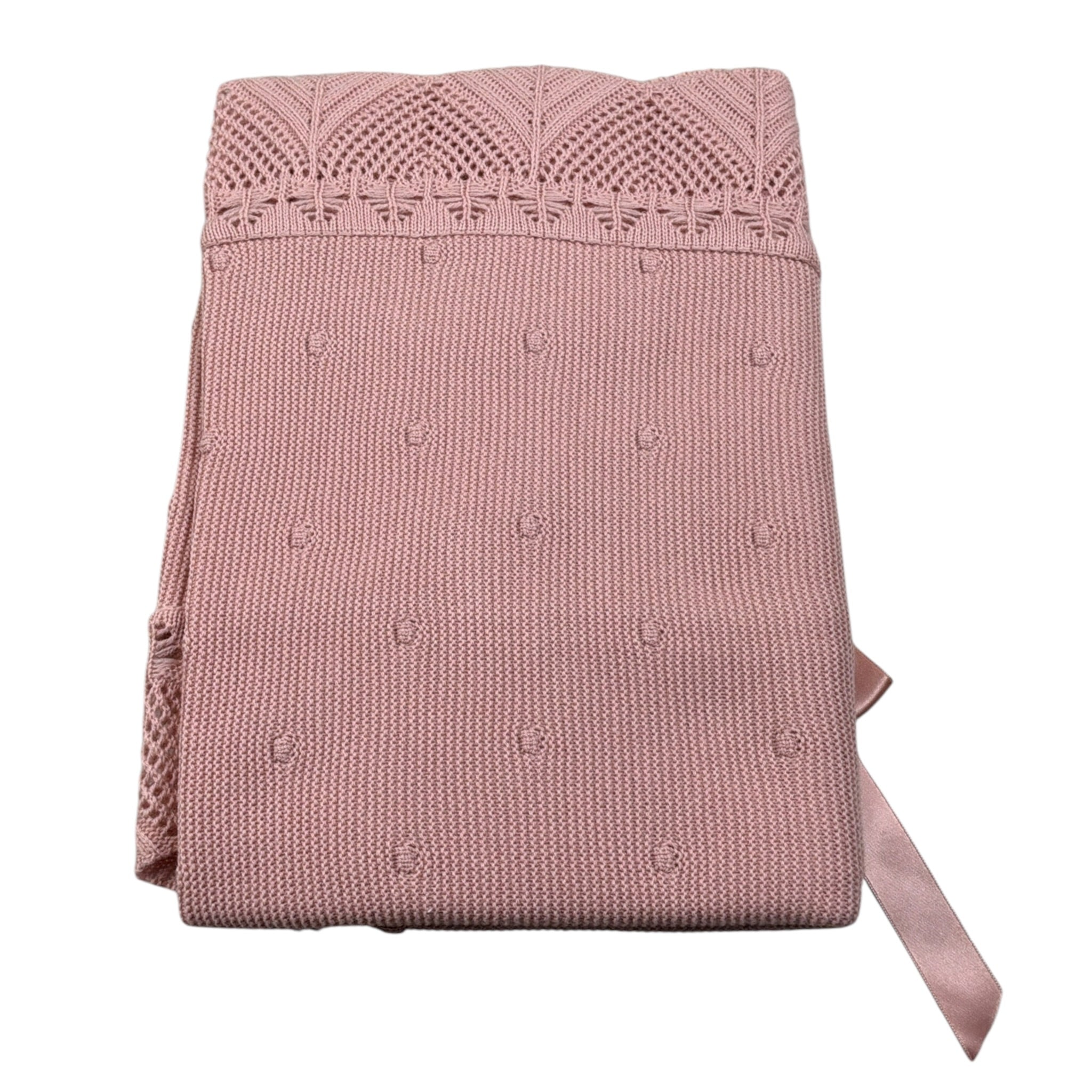 Juliana Coperta tinta unita Rosa per Neonata 25515 ROSA JULIANA 