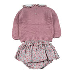 Juliana Completo 2 Pezzi Maglia-Culotte Rosa per Neonata 25603 ROSA JULIANA 