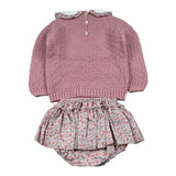 Juliana Completo 2 Pezzi Maglia-Culotte Rosa per Neonata 25603 ROSA JULIANA 