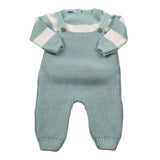 Juliana Completo 2 Pezzi Salopette-Maglia Verde Acqua per Neonato 25606 VERDE ACQUA JULIANA 