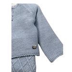 Juliana Completo 3 Cardigan-Camicia-Pagliaccetto Azzurro per Neonato 25608 AZZURRO JULIANA 