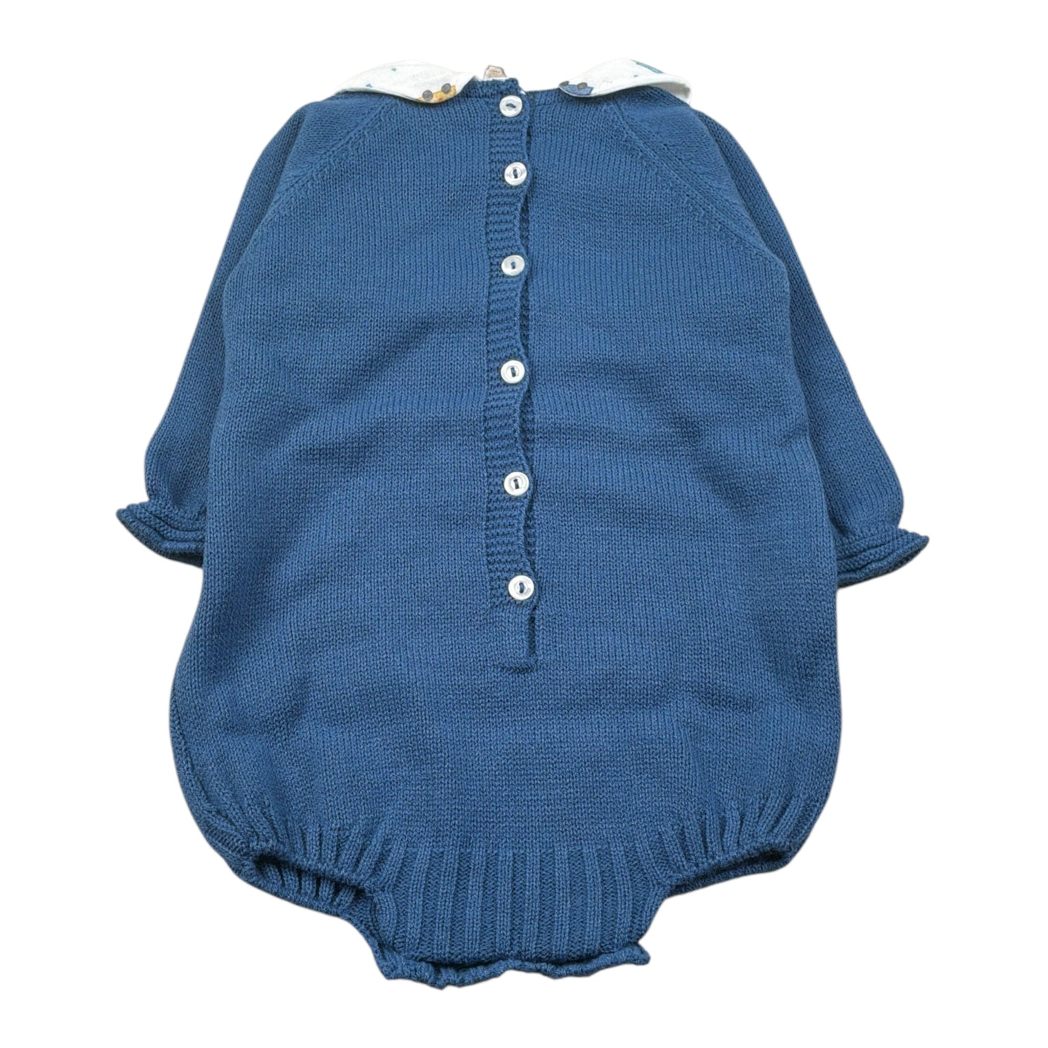 Juliana Pagliaccetto Manica Lunga Tint Unita Blu per Neonato 25624 BLU JULIANA 