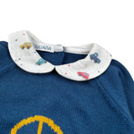 Juliana Pagliaccetto Manica Lunga Tint Unita Blu per Neonato 25624 BLU JULIANA 