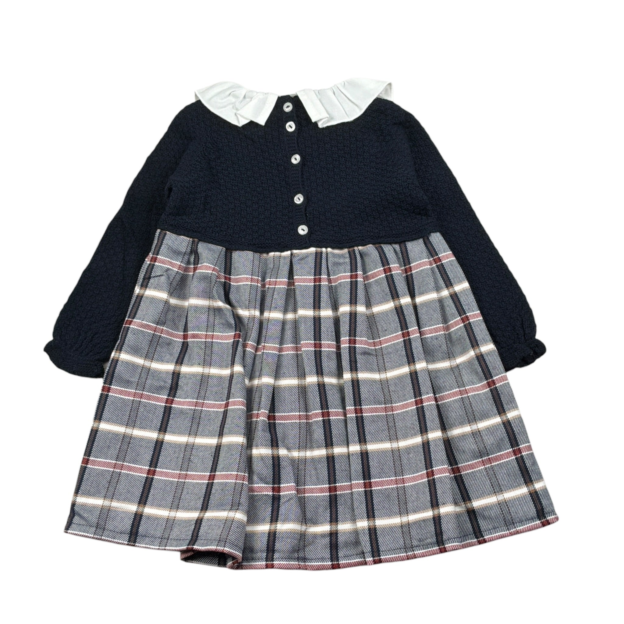 Juliana Abito tinta unita Manica Lunga Blu per Neonata 25653N BLU JULIANA 