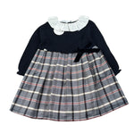 Juliana Abito tinta unita Manica Lunga Blu per Neonata 25653N BLU JULIANA 