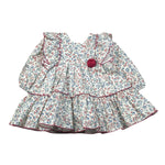 Juliana Abito Manica Lunga Fantasia Floreale Panna per Bambina 25661 PANNA JULIANA 