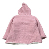 Juliana Cappotto tinta unita con Capuccio Rosa per Neonata 25703 ROSA JULIANA 