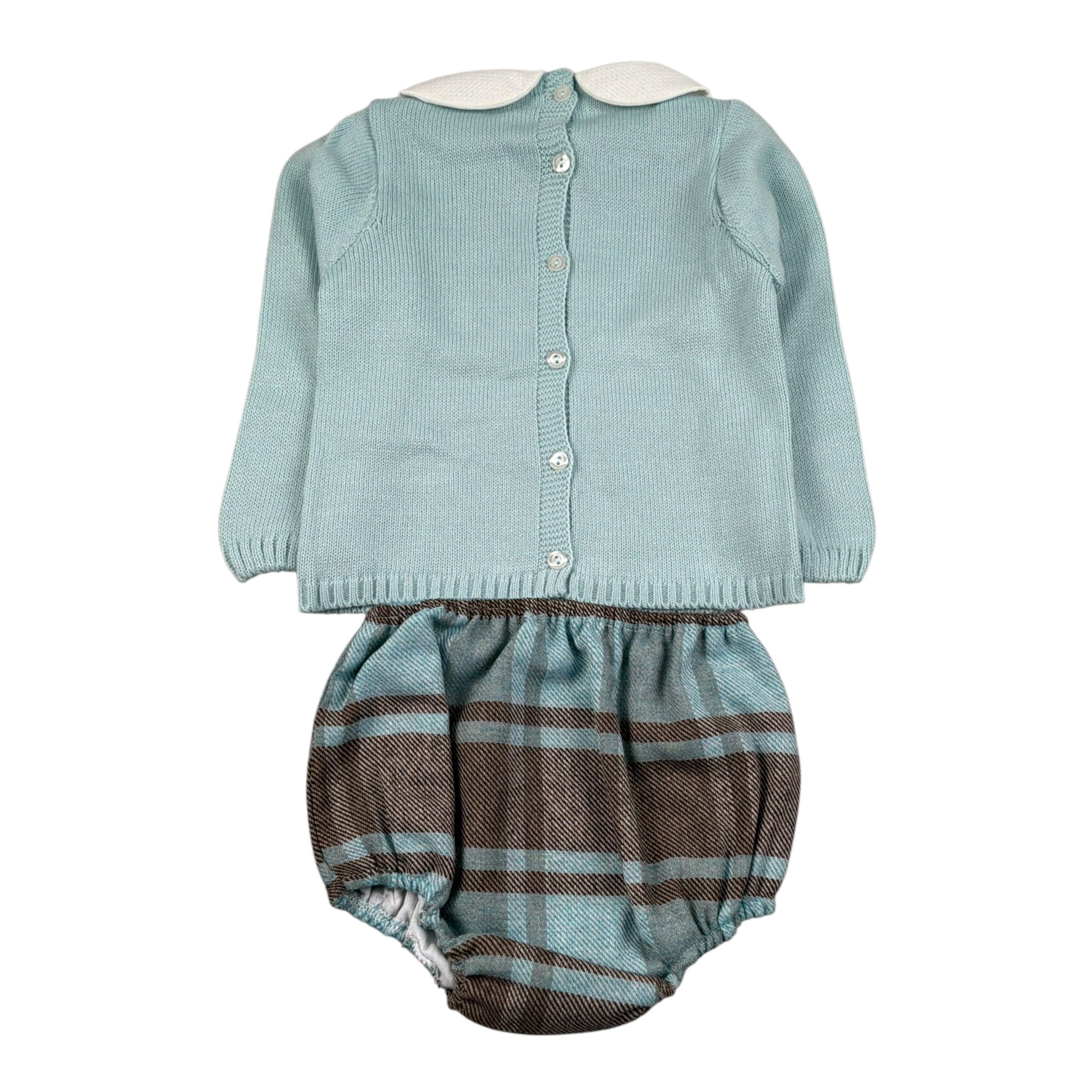 Juliana Completo 2 Pezzi Maglia-Culotte Azzurro per Neonato J4074 AZZURRO JULIANA 