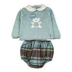 Juliana Completo 2 Pezzi Maglia-Culotte Azzurro per Neonato J4074 AZZURRO JULIANA 