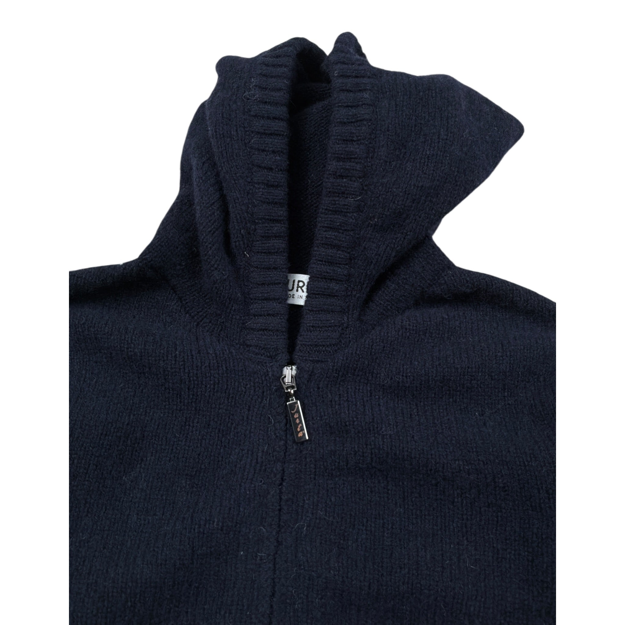 Jurta Maglia con Zip E Cappuccio tinta unita Blu per Neonato KI5K BLU JURTA 