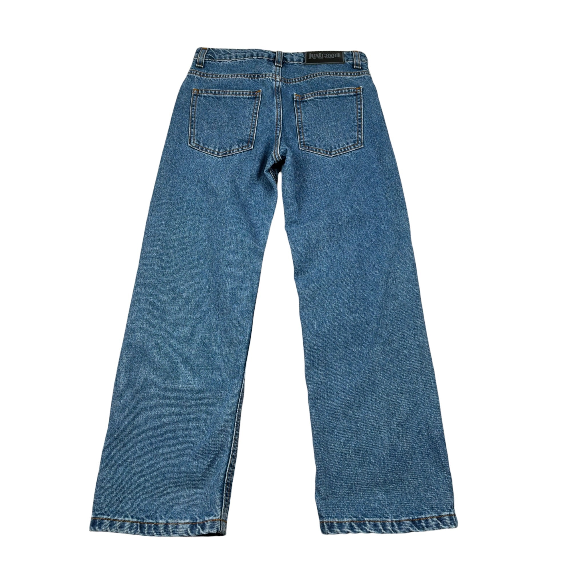 Just Cavalli Jeans tinta unita con Girovita Regolabile Blu per Bambino JBA26010JE BLU JUST CAVALLI 
