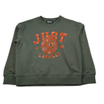 Just Cavalli Felpa Chiusa Girocollo tinta unita Verde per Bambino JBA26031FE VERDE JUST CAVALLI 