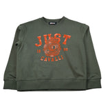 Just Cavalli Felpa Chiusa Girocollo tinta unita Verde per Bambino JBA26031FE VERDE JUST CAVALLI 