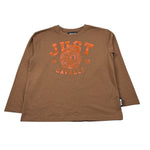 Just Cavalli Shirt Girocollo tinta unita con Stampa Marrone per Bambino JBA26033TS MARRONE JUST CAVALLI 