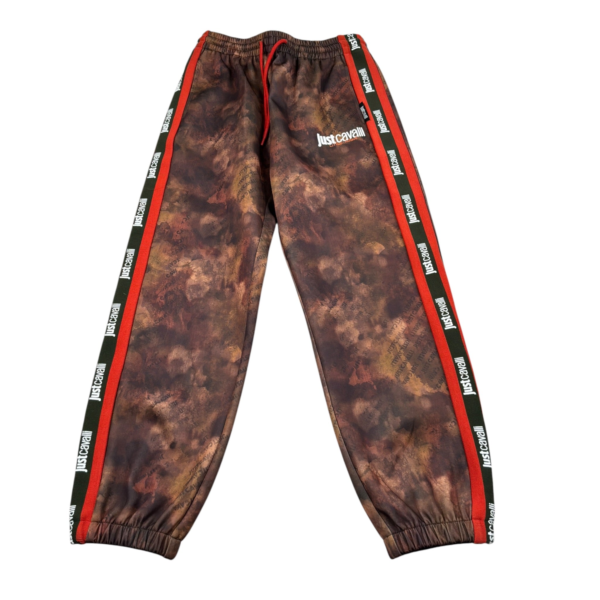 Just Cavalli Pantalone Stampa Fantasia Cn Profili Logati Marrone per Bambino JBA26044PA MARRONE JUST CAVALLI 
