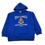 Just Cavalli Felpa Chiusa con Cappuccio tinta unita Blu per Bambino JBA26057FE BLU JUST CAVALLI 