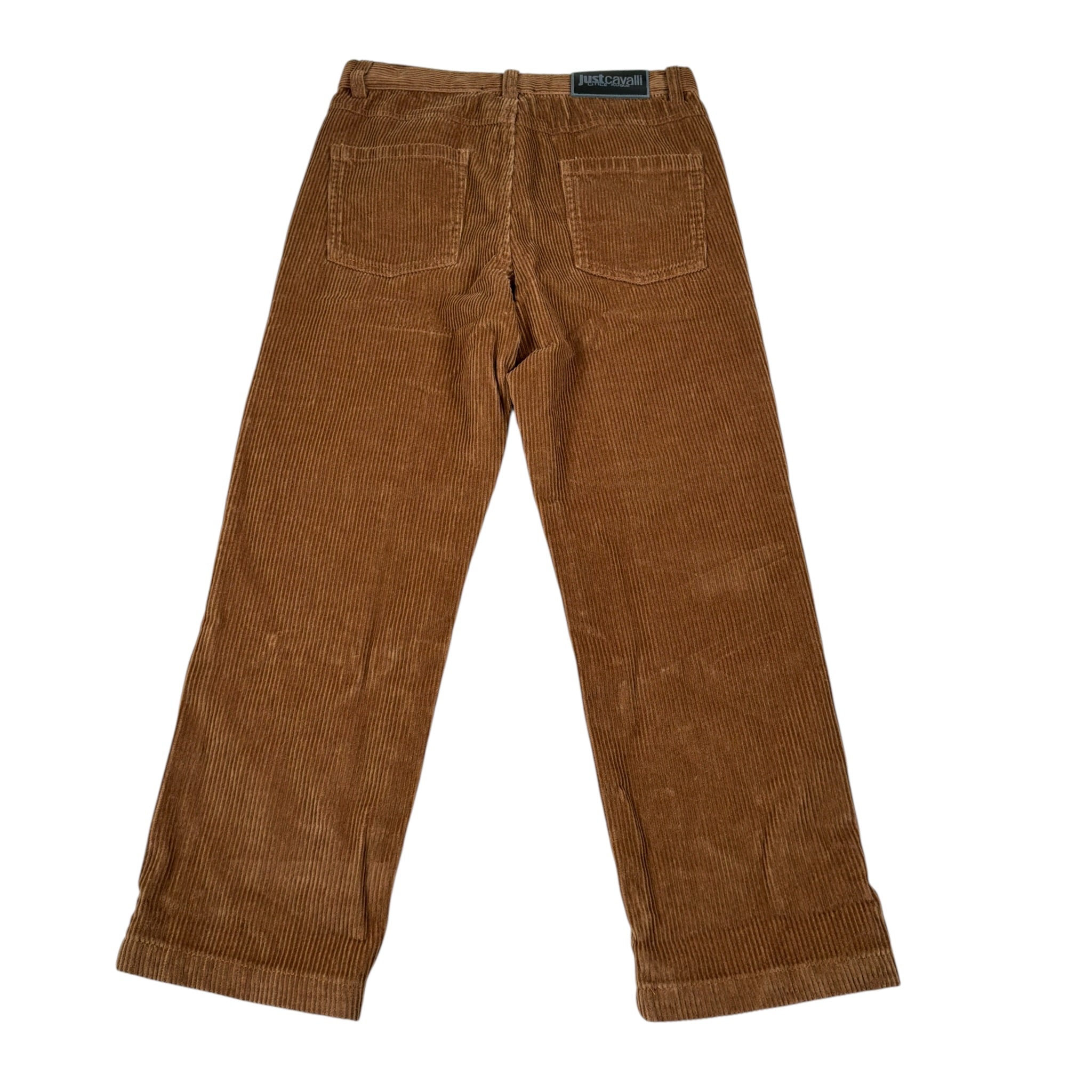 Just Cavalli Pantalone tinta unita con Girovita Regolabile Marrone per Bambino JBA26060PA MARRONE JUST CAVALLI 