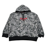 Just Cavalli Felpa Chiusa con Cappuccio Stampa Fantasia Grigio per Bambino JBA26065FE GRIGIO JUST CAVALLI 