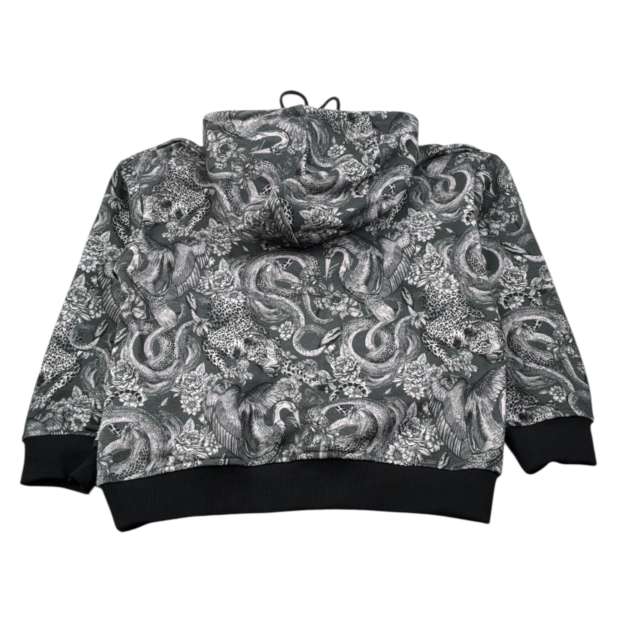 Just Cavalli Felpa Chiusa con Cappuccio Stampa Fantasia Grigio per Bambino JBA26065FE GRIGIO JUST CAVALLI 