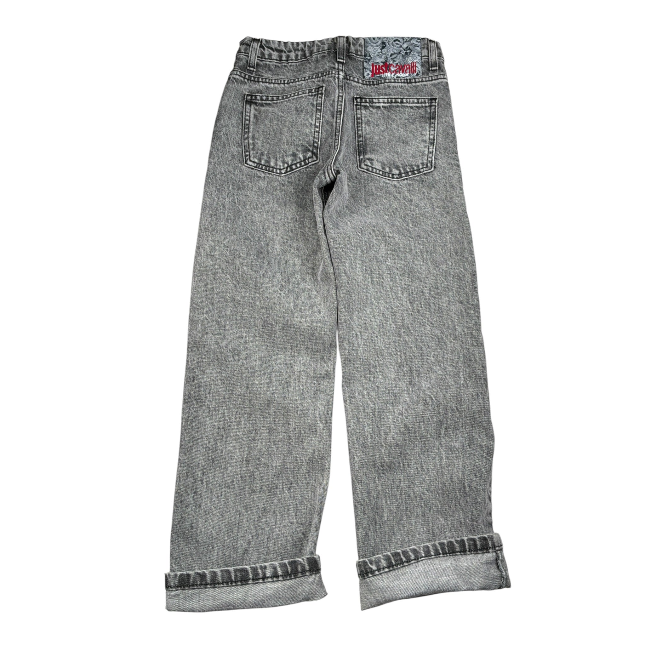 Just Cavalli Jeans tinta unita con Girovita Regolabile Grigio per Bambina JBA26069JE GRIGIO JUST CAVALLI 