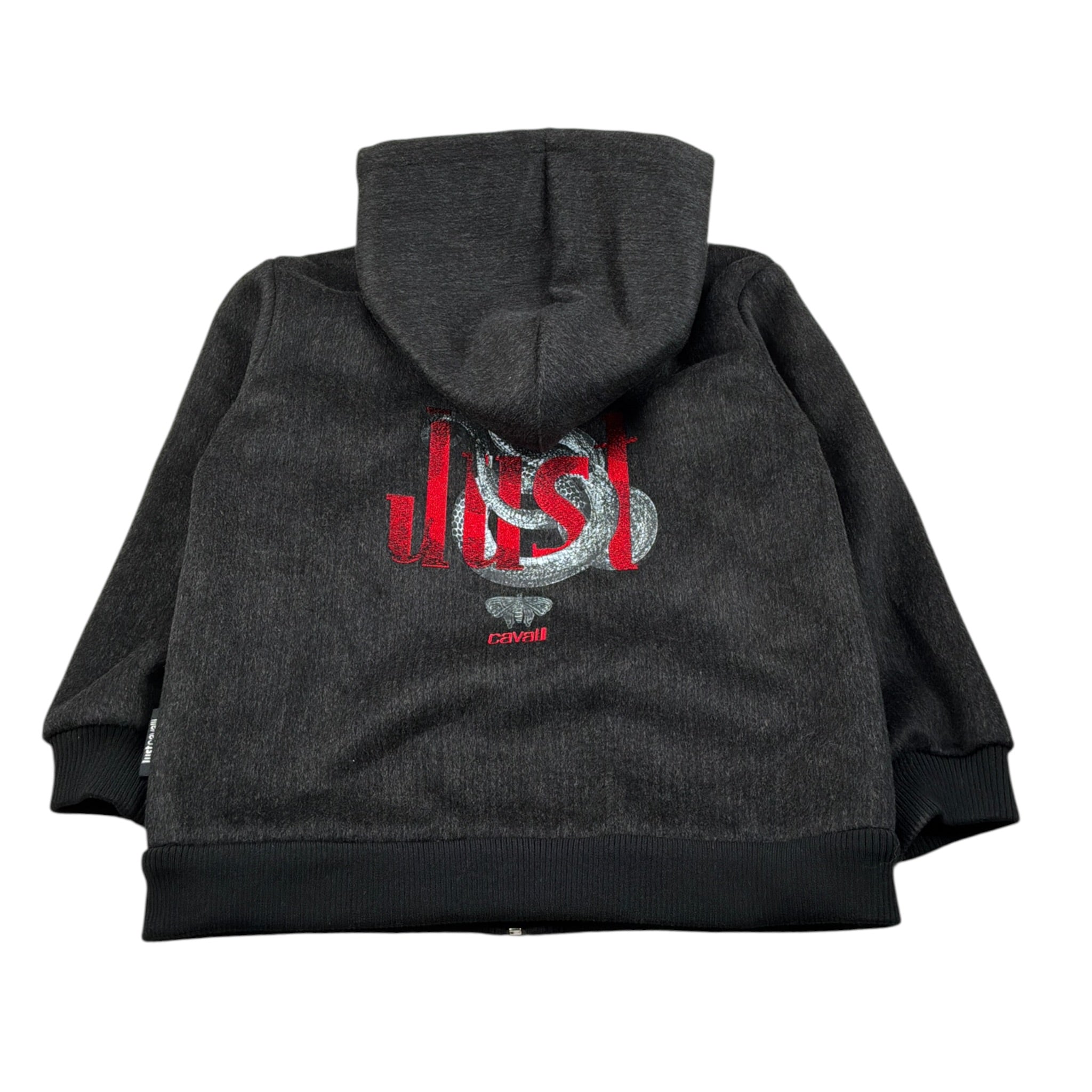 Just Cavalli Felpa con Zip E Cappuccio tinta unita Nero per Bambino JBA26072FE NERO JUST CAVALLI 