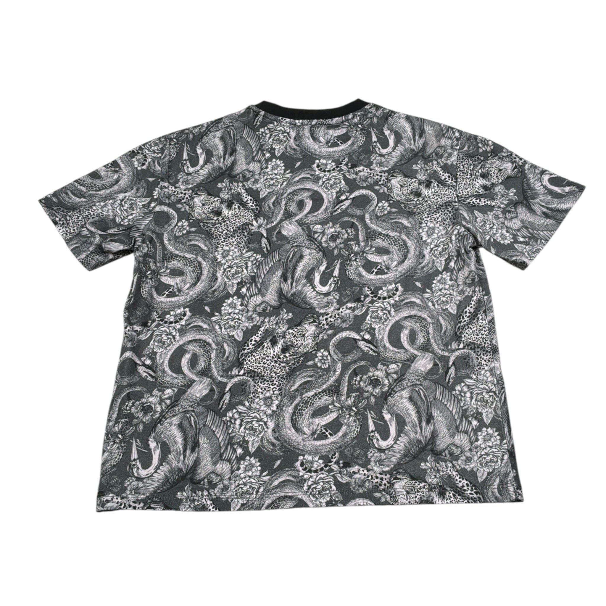 Just Cavalli T-Shirt Stampa Fantasia Girocollo Nero per Bambino JBA26073TS NERO JUST CAVALLI 