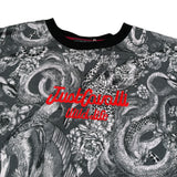 Just Cavalli T-Shirt Stampa Fantasia Girocollo Nero per Bambino JBA26073TS NERO JUST CAVALLI 