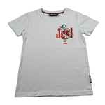 Just Cavalli T-Shirt Girocollo tinta unita con Logo Grigio per Bambino JBA26075TS GRIGIO JUST CAVALLI 