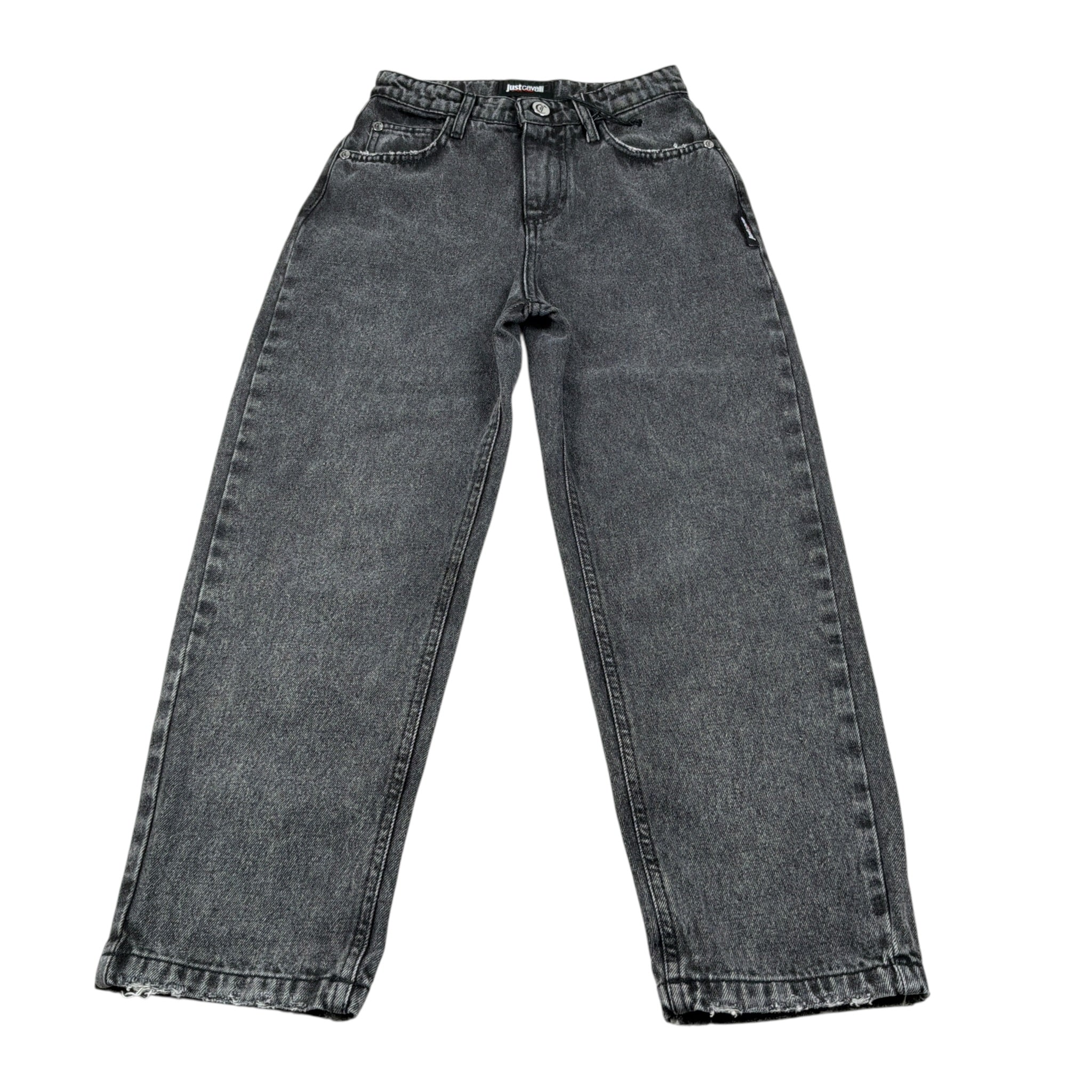 Just Cavalli Jeans tinta unita con Girovita Regolabile Nero per Bambino JBA26078JE NERO JUST CAVALLI 