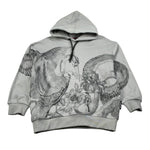Just Cavalli Felpa Chiusa con Cappuccio tinta unita Grigio per Bambino JBA26079FE GRIGIO JUST CAVALLI 