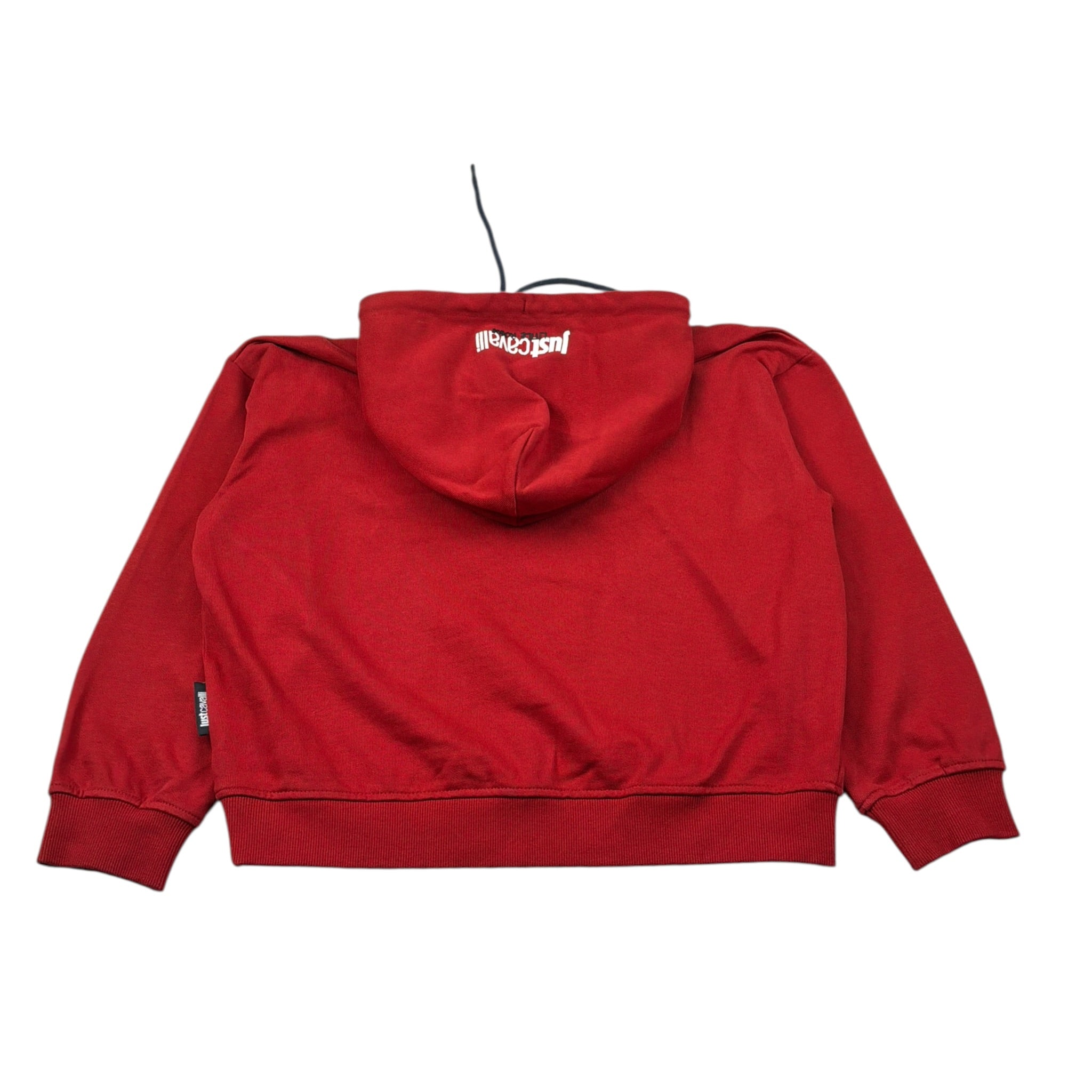 Just Cavalli Felpa Chiusa con Cappuccio tinta unita Rosso per Bambino JBA26086FE ROSSO JUST CAVALLI 