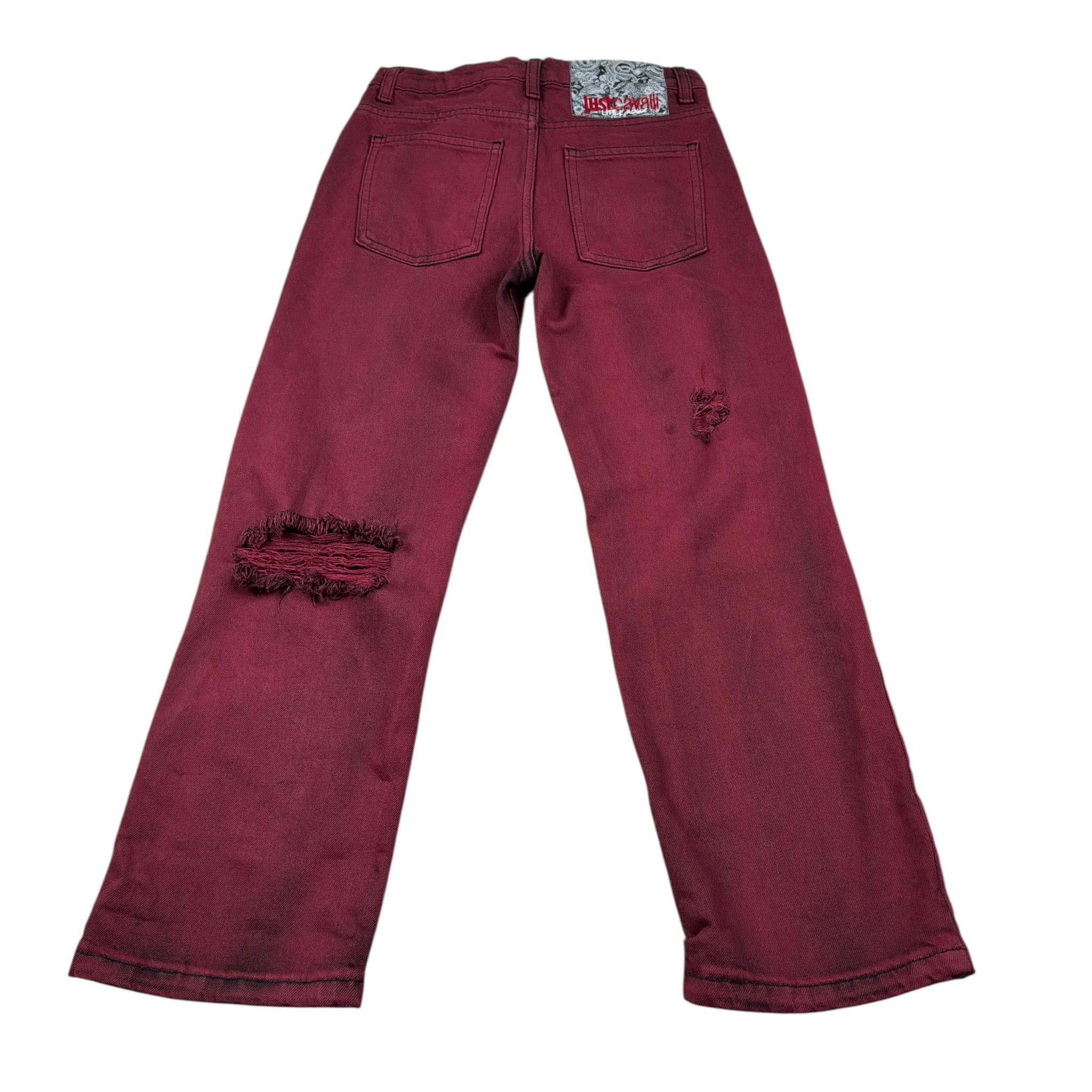Just Cavalli Jeans tinta unita con Strappi Bordeaux per Bambino JBA26113JE BORDEAUX JUST CAVALLI 