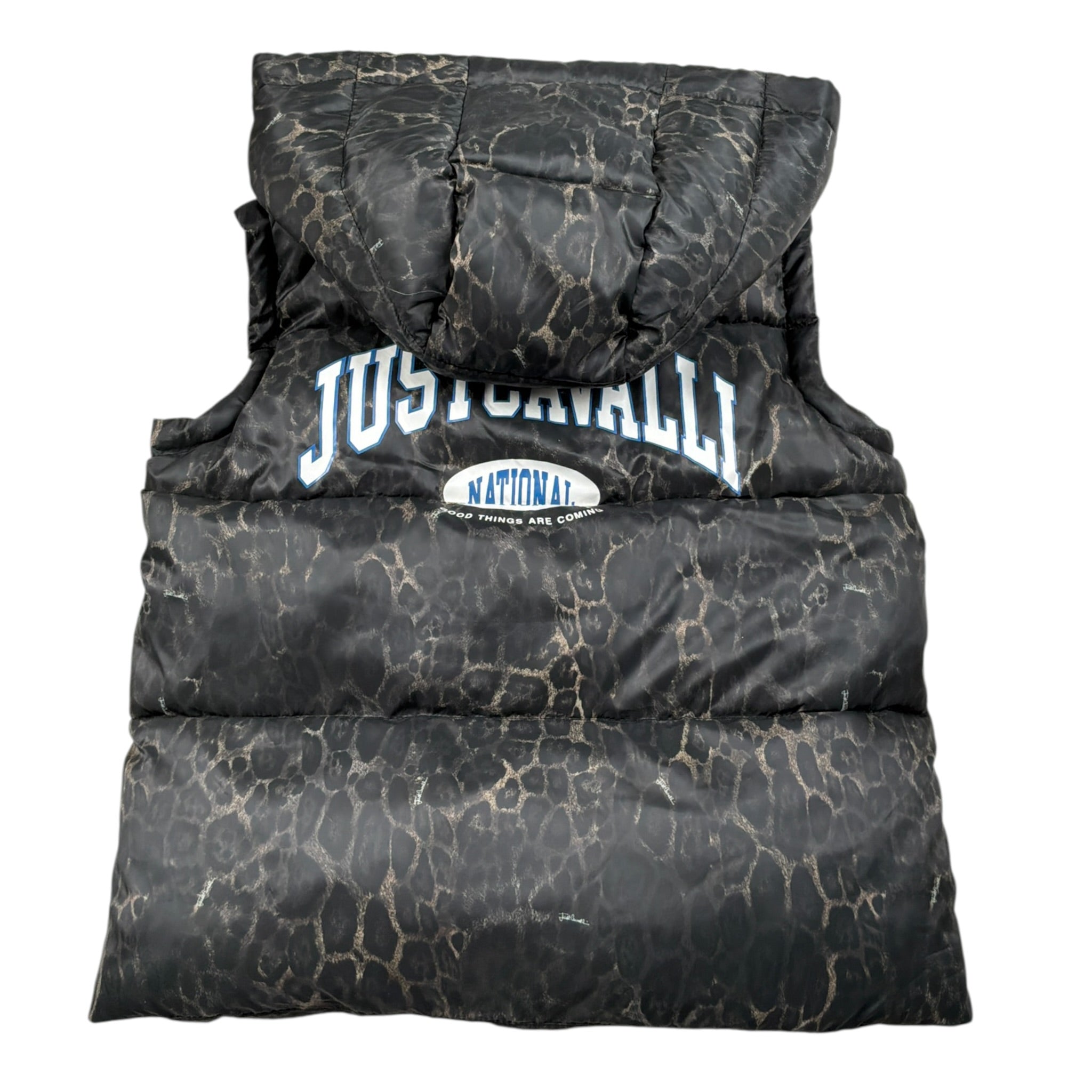 Just Cavalli Giubbino Smanicato con Cappuccio Nero per Bambino JBA26116PI NERO JUST CAVALLI 