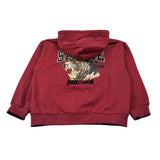 Just Cavalli Felpa con Zip E Cappuccio Tinta Bordeaux per Bambino JBA26118FE BORDEAUX JUST CAVALLI 