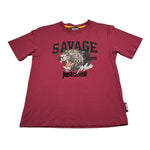 Just Cavalli T-Shirt Girocollo tinta unita con Ricami Bordeaux per Bambino JBA26120TS BORDEAUX JUST CAVALLI 