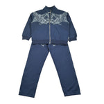 Just Cavalli Completo 2 Pezzi Felpa-Pantalone tinta unita Blu per Bambino JBA26147CF BLU JUST CAVALLI 