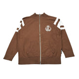 Just Cavalli Maglia tinta unita con Zip Marrone per Bambino JBA26150CD MARRONE JUST CAVALLI 