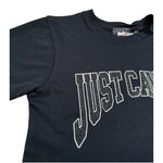 Just Cavalli T-Shirt Girocollo tinta unita con Stampa Nero per Bambina JBA26155TS NERO JUST CAVALLI 