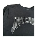 Just Cavalli Felpa Chiusa Girocollo tinta unita con Stampa Nero per Bambina JBA26157FE NERO JUST CAVALLI 
