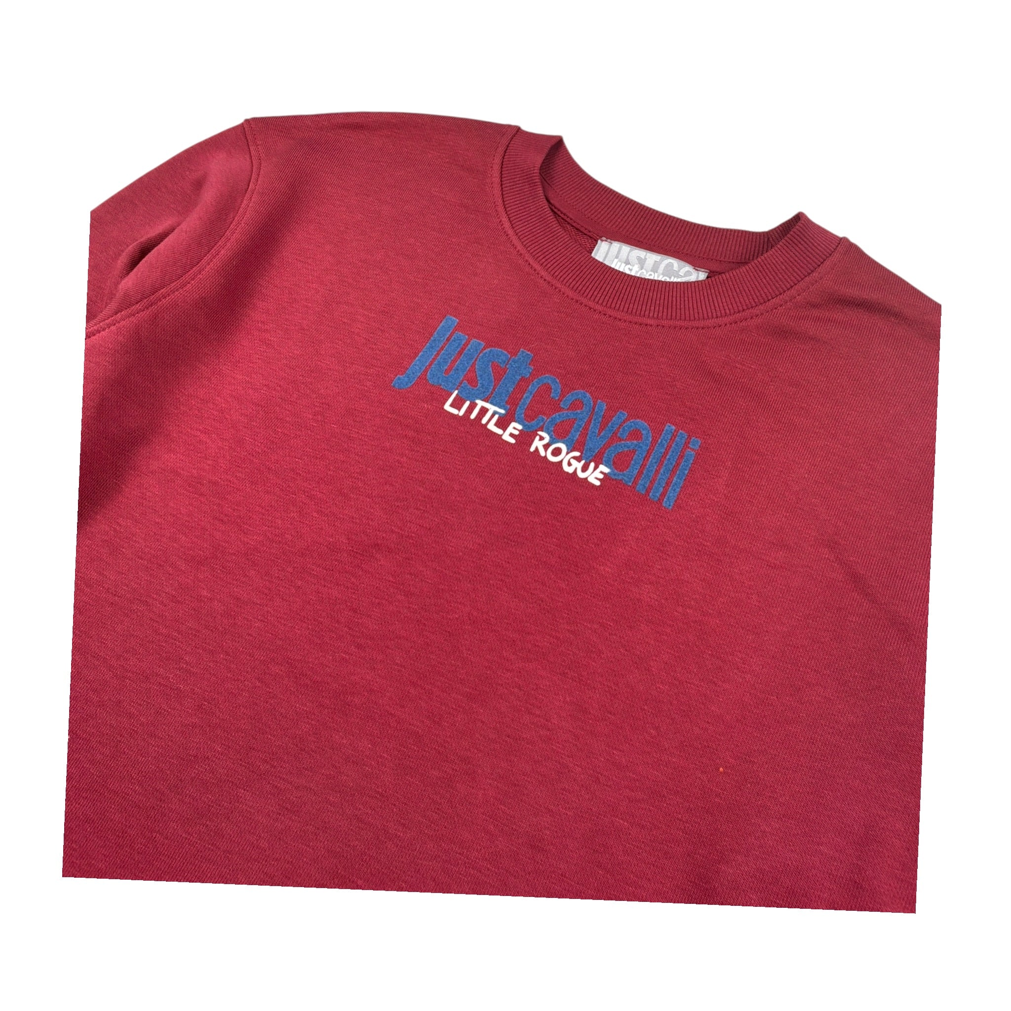 Just Cavalli Felpa tinta unita con Stampa Bordeaux per Bambino JGA26006FE BORDEAUX JUST CAVALLI 
